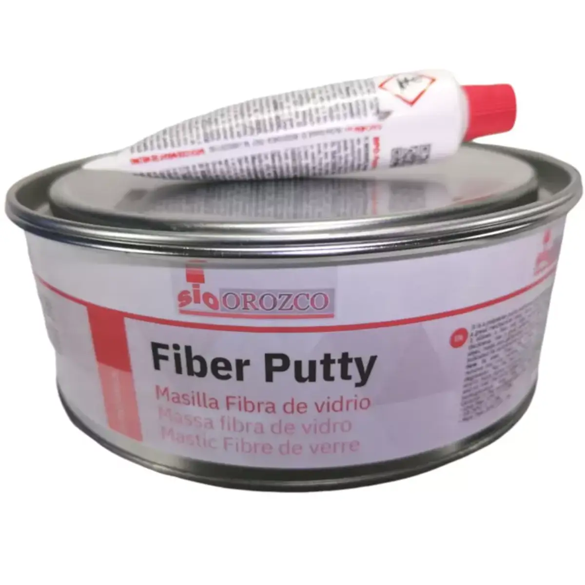 Masilla Fibra de Vidrio 1 kg. + Bote Secante 1 masilla fibra de vidrio sio