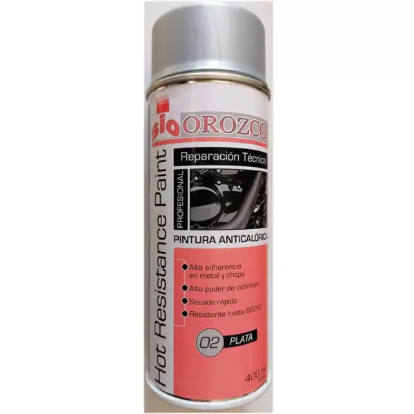 pintura spray anticalorica gris plata spray