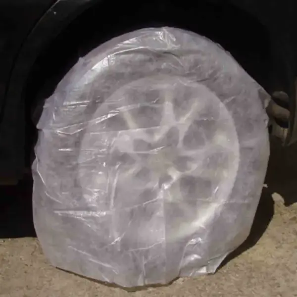 fundas cubre ruedas desechables plastico