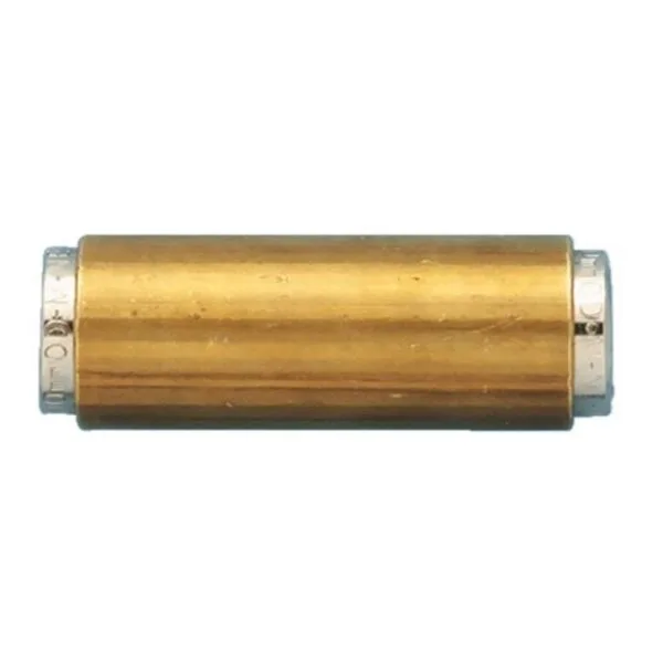 Racor Empalme Metálico Recto para Tubo Tecalan Aire Comprimido 15 mm.