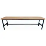 banco vestuario madera metalworks
