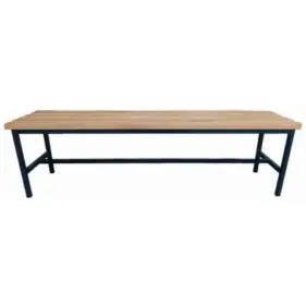 banco vestuario madera metalworks