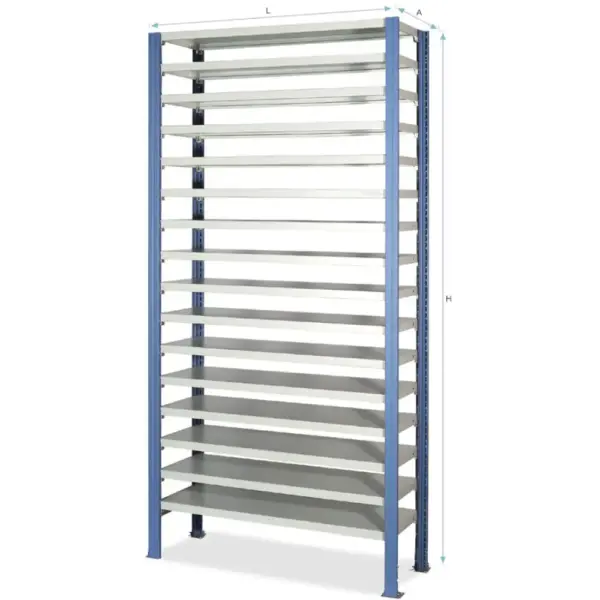 estanteria metalica 16 bandejas mod 300-400