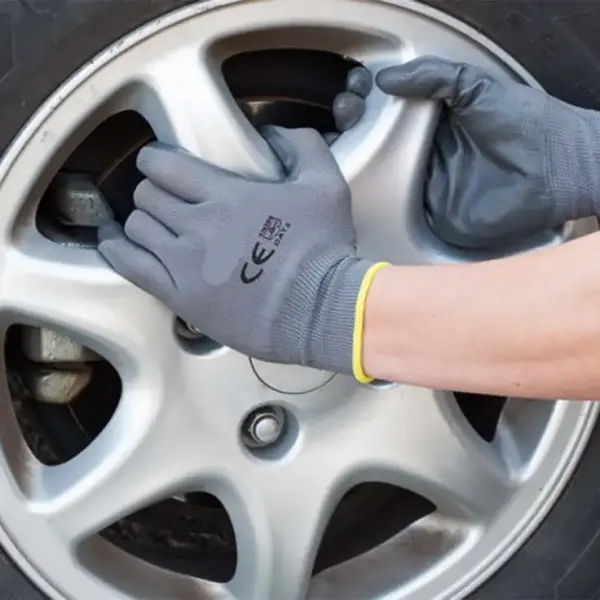 guantes de nitrilo nylon gris sio mecanico