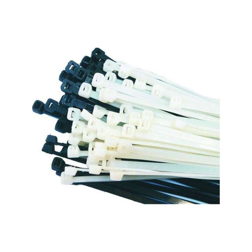 Bridas de Plástico nylon negras 530 x 7,6mm. ( 100 unidades )