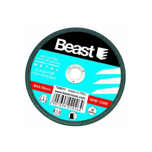 Disco de corte para metal 125 x 1mm. ( caja 50 unidades )