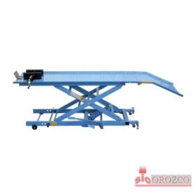 Fervi S008/M Elevador Hidráulico Para Motos 400 kg, con bomba de pedal, con capacidad de elevación 400 kg y dimensaiones plataforma de 1825 x 660 mm