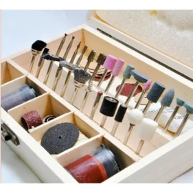 Set de accesorios Rotaflex para microamoladora tipo Dremel 100 piezas en estuche