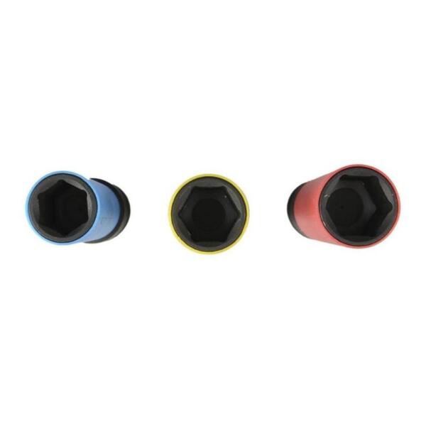 Juego Llaves de Vaso Impacto Largas 1/2" Llantas Aluminio