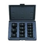 Juego llaves de vaso impacto 1_2_ 12 cantos 12 piezas en estuche