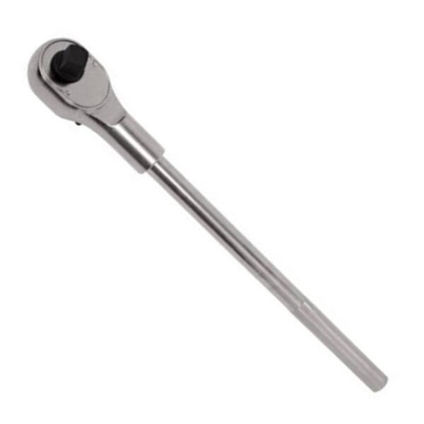 Llave de carraca 24T para llaves de vaso 3/4" con liberación rápida del vaso. Reversible por palanca a derecha e izquierda, gran calidad.