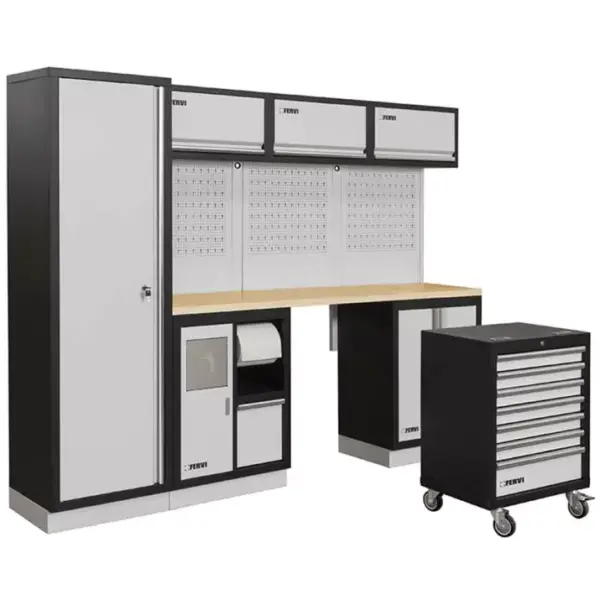conjunto taller muebles modulares armarios fervi a007e-1