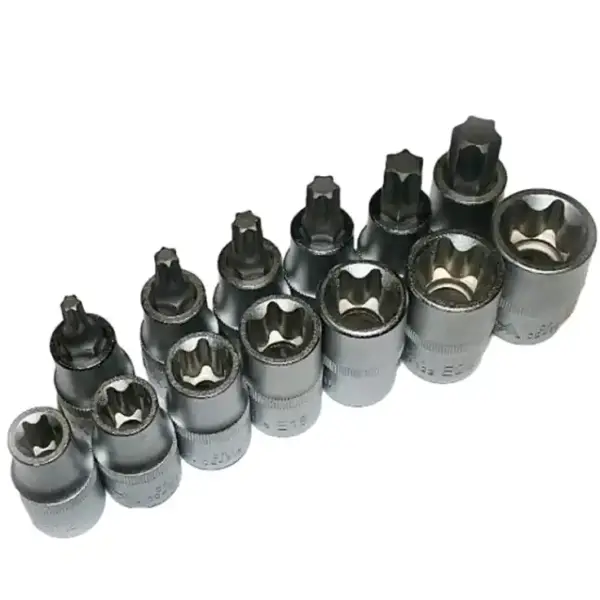 juego llaves vaso torx en estuche sio 4