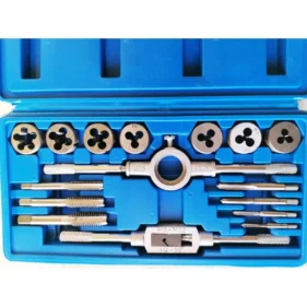 juego machos y terrajas roscas 16 herramientas estuche sio