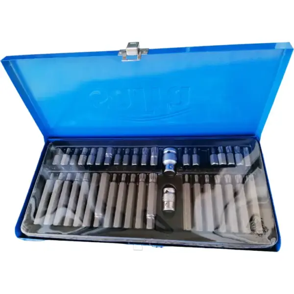 juego puntas 10mm torx allen xzn estuche 40 pz sio