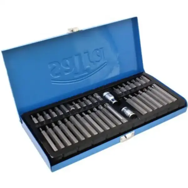 juego puntas 10mm torx allen xzn estuche 40pz sio