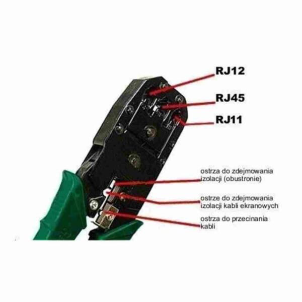 Alicate Conexiones Telefónicas RJ11 RED RJ12 RJ45 - Imagen 2