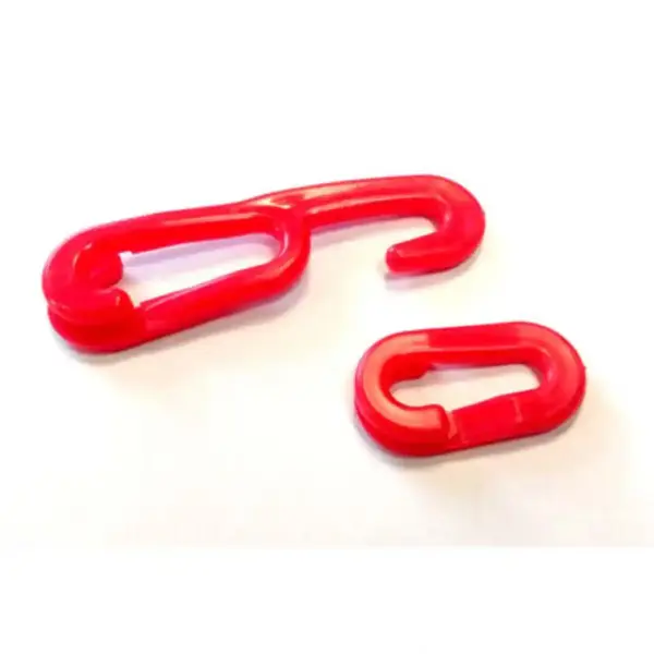 cadena advertencia seguridad pvc roja blanca 2