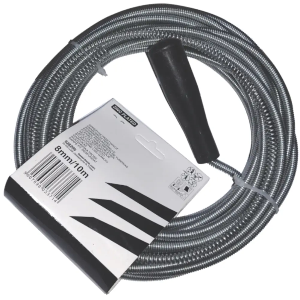 Desatascador de Tuberías en Espiral 8mm. 10 Metros 3 desatascador de tuberias espiral 8mm x 10 metros sio