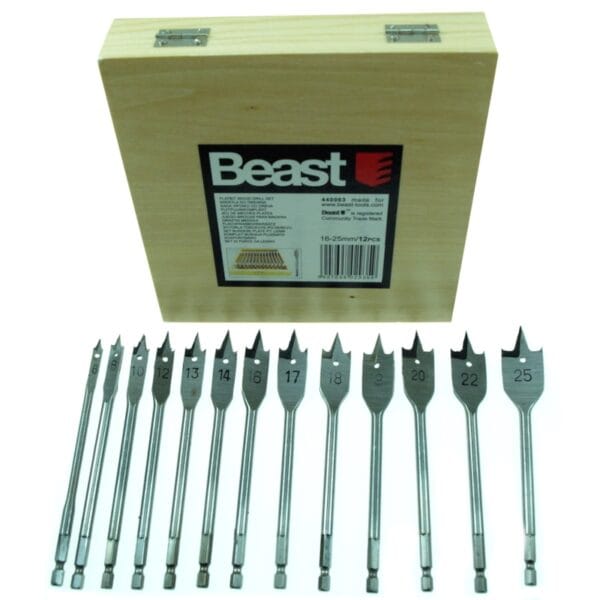 juego brocas de pala para madera 2 440320
