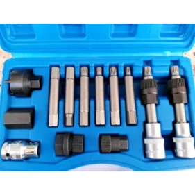 juego extractores poleas alternador coche auto estuche sio