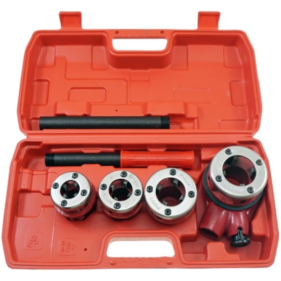 juego terrajas roscar para tubos en pulgada 7 piezas