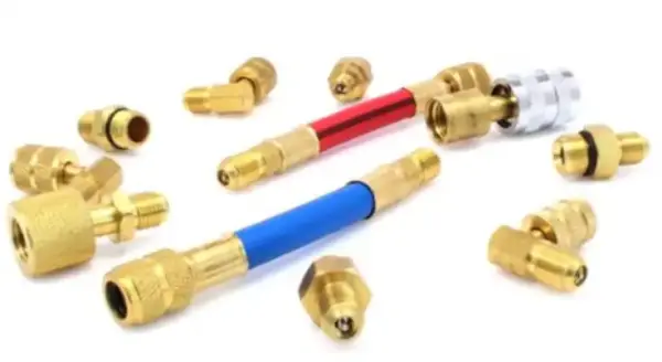 kit adaptadores racord aire acondicionaro r12 r134a 3