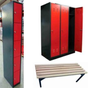 Taquillas y Bancos para vestuarios