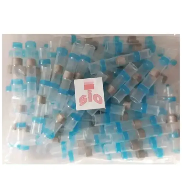terminales termoretractiles autosoldables con estano azul