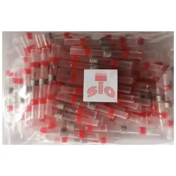 terminales termoretractiles autosoldables con estano rojo