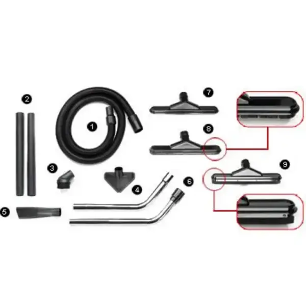 aspirador gisowatt proficlean pc50 accesorios