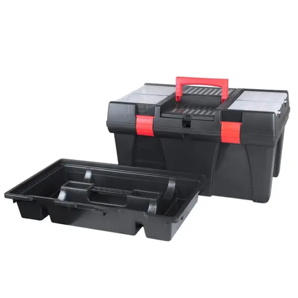 caja de herramientas con compartimentos