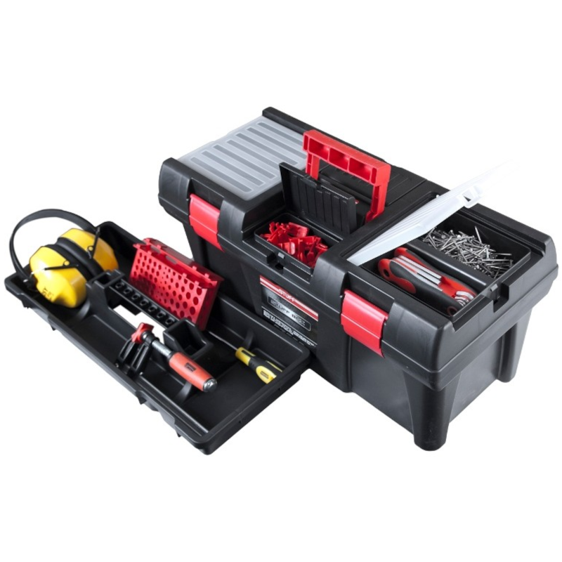 Caja de Herramientas con Compartimentos 20" 52 x 24 x 24cm. 3 caja herramientas plastico con compartimentos barata