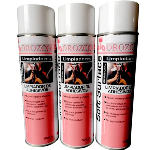 limpiador de adhesivos y silicona spray 500ml sio
