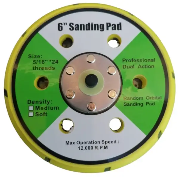 Plato Lijadora Orbital 14 Agujeros con Velcro 150mm. 6" - Imagen 6