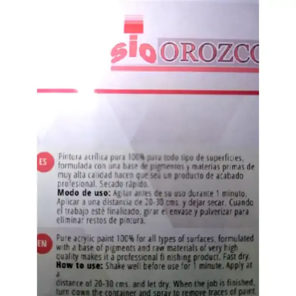spray negro brillo sio