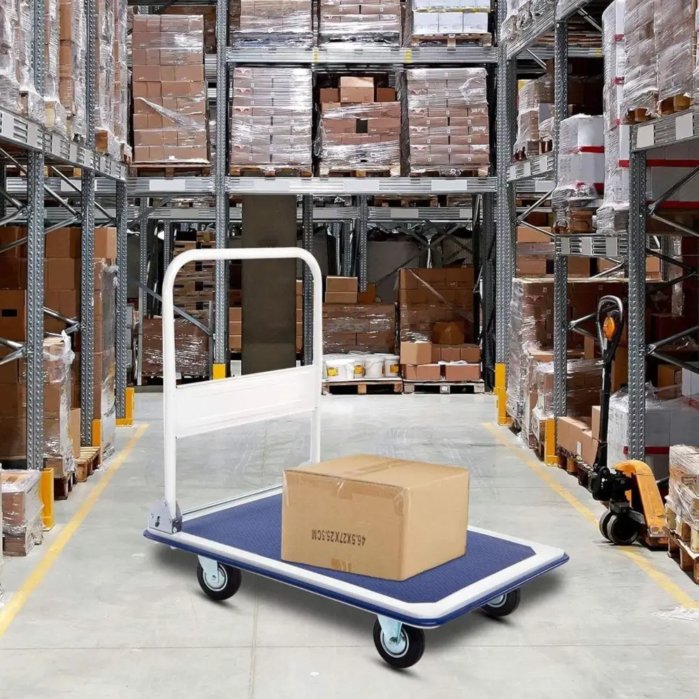 Carro Plegable con Ruedas Transporte de Mano 150 Kg. 2 carro de transporte 150kg