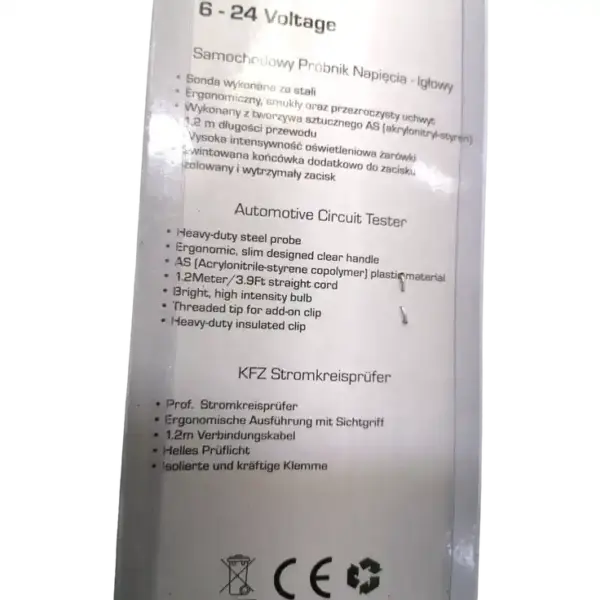 comprobador de tension 6-24v 4