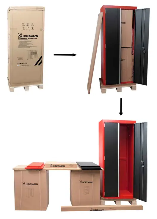 holzmann wess13 set armarios y banco trabajo 5