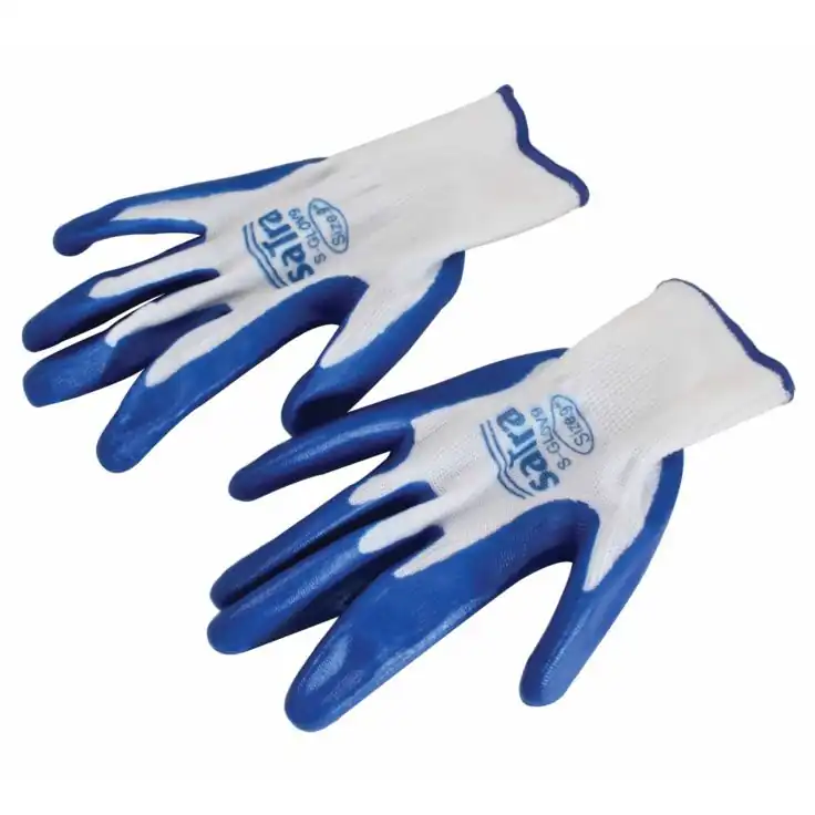 12x Guantes Revestimiento Pu Talla 9-l Gris Ideal Para