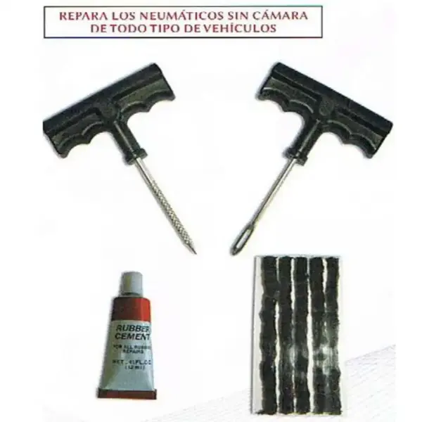 parches gusano negros tiras reparacion neumaticos