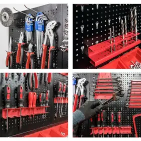 panel herramientas metalico para taller