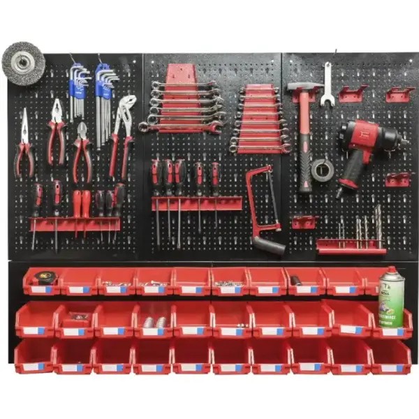 panel herramientas metalico para taller