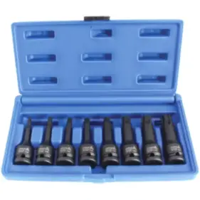 Juego llaves vaso punta torx impacto 8pz