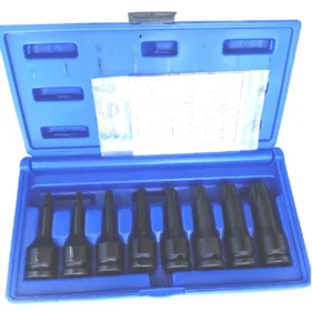 Juego llaves vaso punta torx impacto 8pz