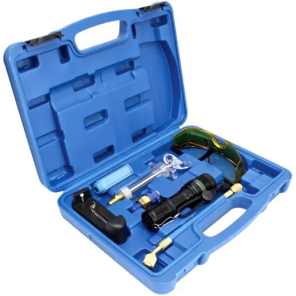 kit detectar fugas aire acondicionado con lampara uv