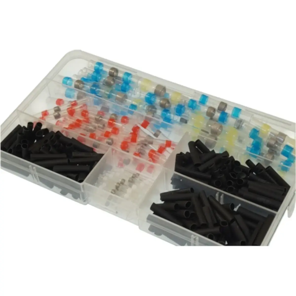 Surtido Terminales con Estaño y Fundas Termoretráctiles 300 Piezas 1 surtido terminales electricos estano termoretractiles sio