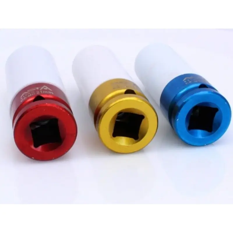 Juego Llaves de Vaso 1/2" para Llantas de Aluminio 17 - 19 - 21mm. 2 juego llaves vaso para llantas aluminio 17-19-21mm