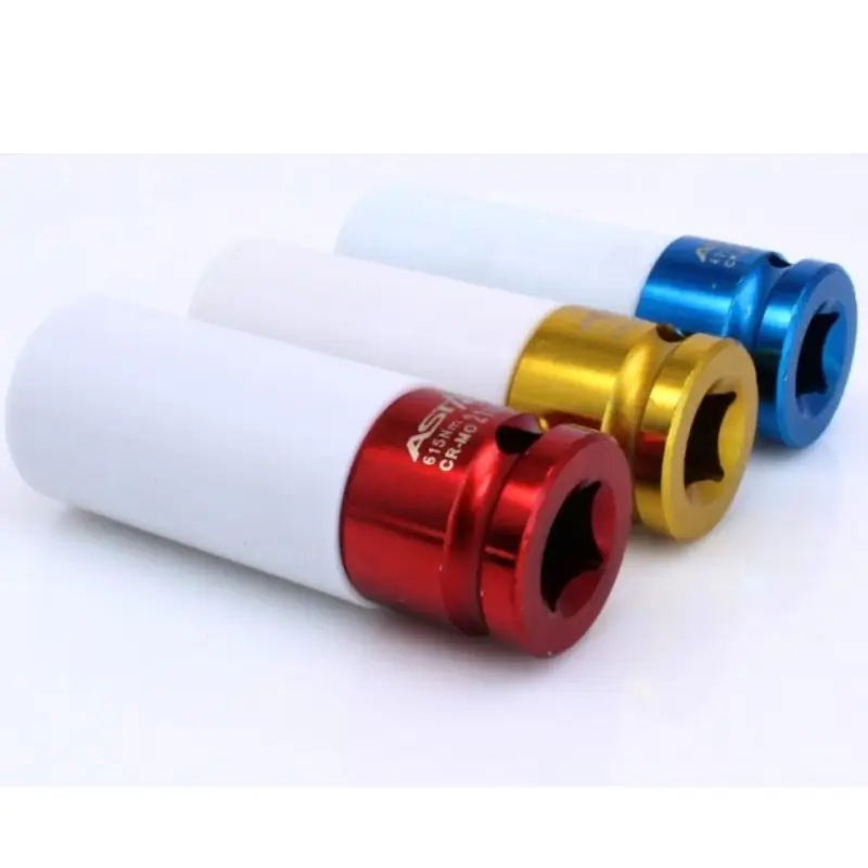 Juego Llaves de Vaso 1/2" para Llantas de Aluminio 17 - 19 - 21mm. 3 juego llaves vaso para llantas aluminio 17-19-21mm