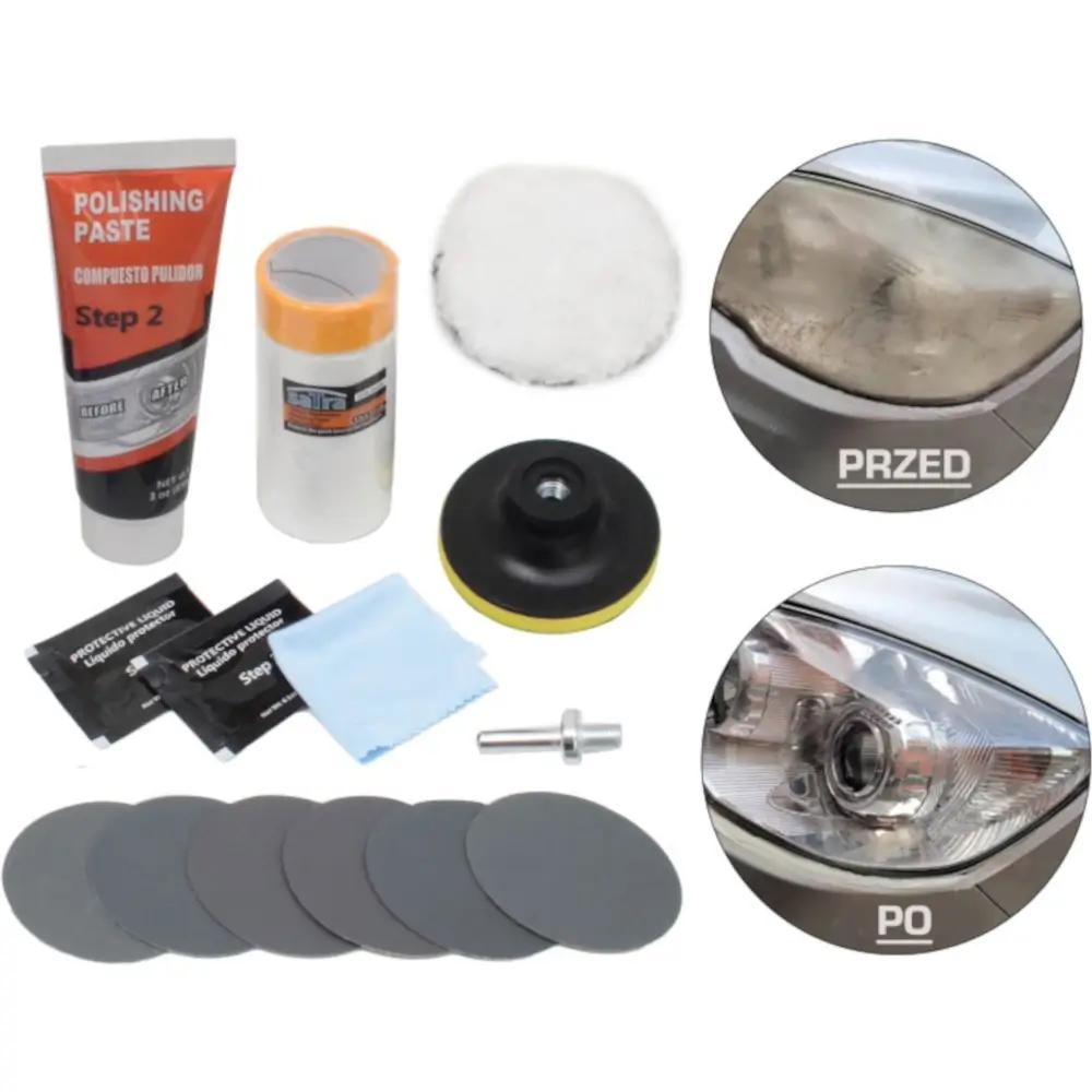 Kit de Pulido Renovación de Faros 14 Piezas 2 kit pulido faros 14 piezas sio
